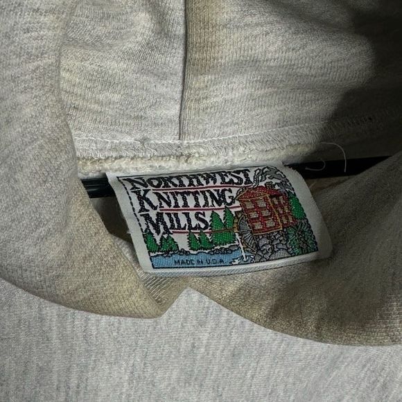 VTG Northwest Knitting Mills USA Blank Heavyweight Hoodie XL - Picture 4 of 5